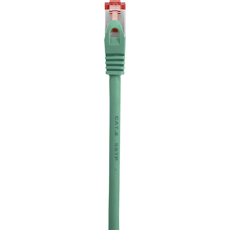 Foto van Renkforce rf-5276310 rj45 netwerkkabel, patchkabel cat 6 s/ftp 15.00 m groen snagless, vergulde steekcontacten, vlambestendig 1 stuk(s)