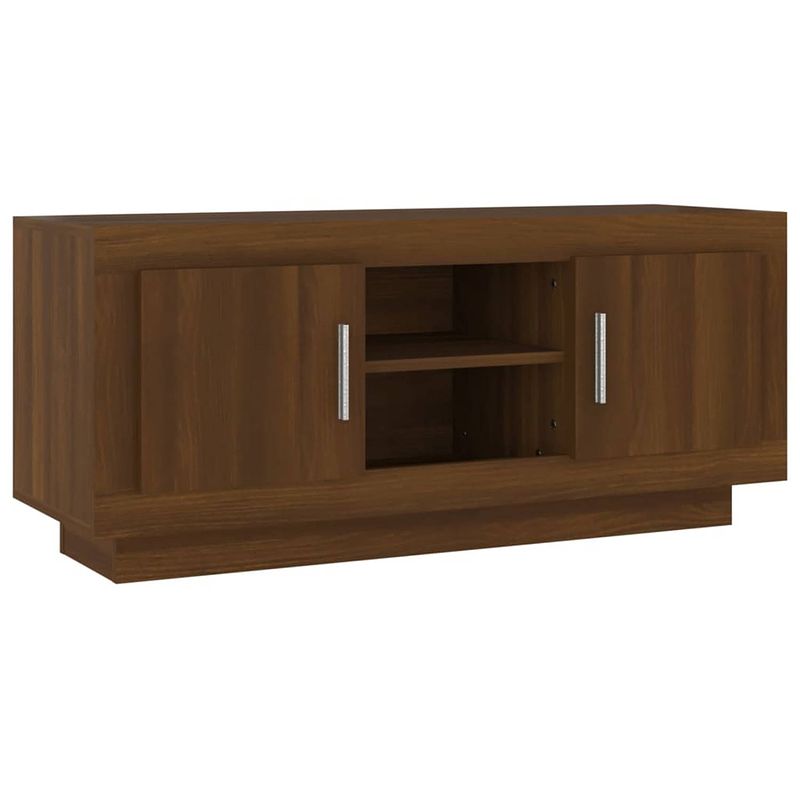 Foto van Vidaxl tv-meubel 102x35x45 cm bewerkt hout bruineikenkleurig