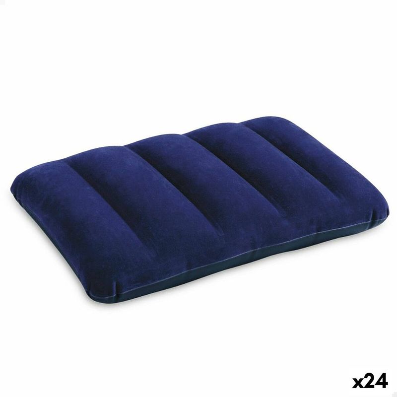 Foto van Kussen intex downy pillow blauw opblaasbaar 43 x 9 x 28 cm (24 stuks)