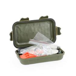 Foto van Combat survival kit waterproof groen - survivalset