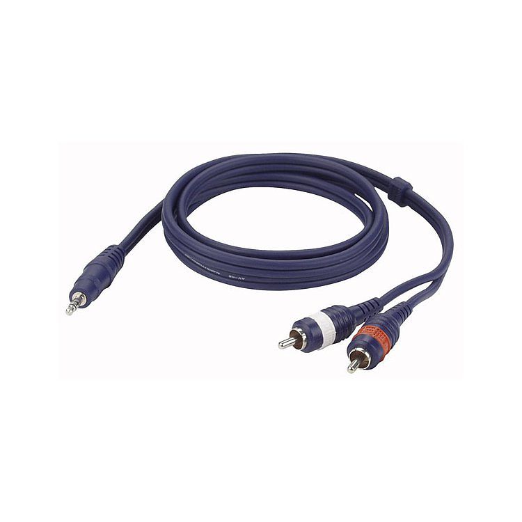 Foto van Dap fl303 stereo mini jack - 2x rca verloopkabel 3 meter