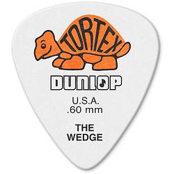 Foto van Dunlop 424p060 tortex wedge pick 0.60 mm plectrumset (12 stuks)