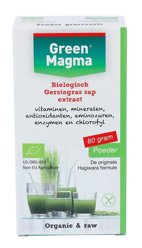 Foto van Green magma biologische gerstegras-sap extract poeder