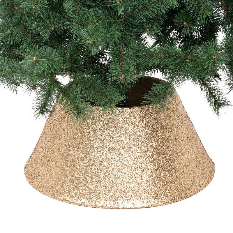 Foto van Feeric lights and christmas - boomrok - glitter goud- d56cm -polyester - kerstboomrokken