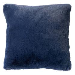 Foto van Dutch decor zaya - sierkussen unikleur insignia blue 45x45 cm - blauw - blauw