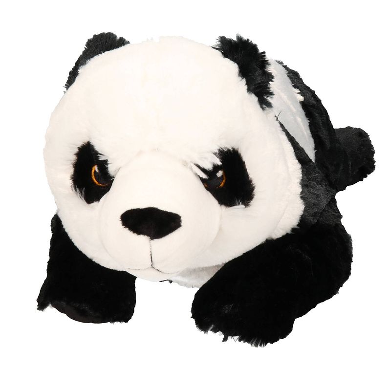 Foto van Pluche knuffel dieren grote panda beer van 77 cm - knuffeldier