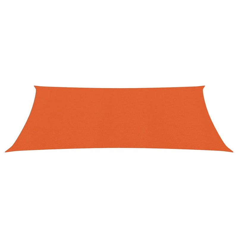 Foto van The living store schaduwdoek - hdpe - 3.5 x 4.5 m - oranje