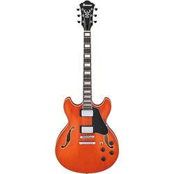 Foto van Ibanez as73 artcore transparent tangerine flat semi-akoestische gitaar