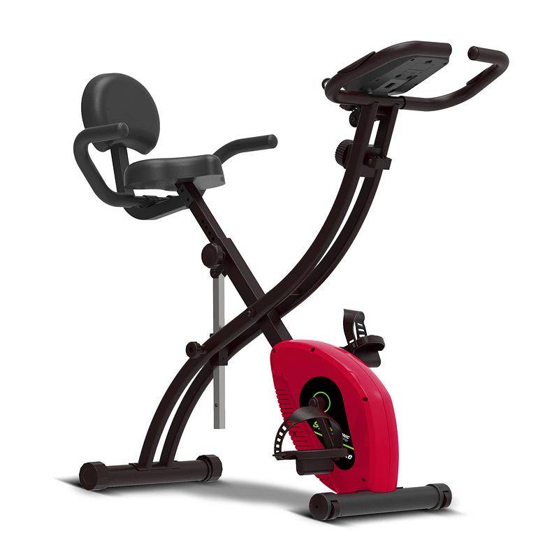 Foto van Sporttronic st-x6 opvouwbare hometrainer rood/zwart