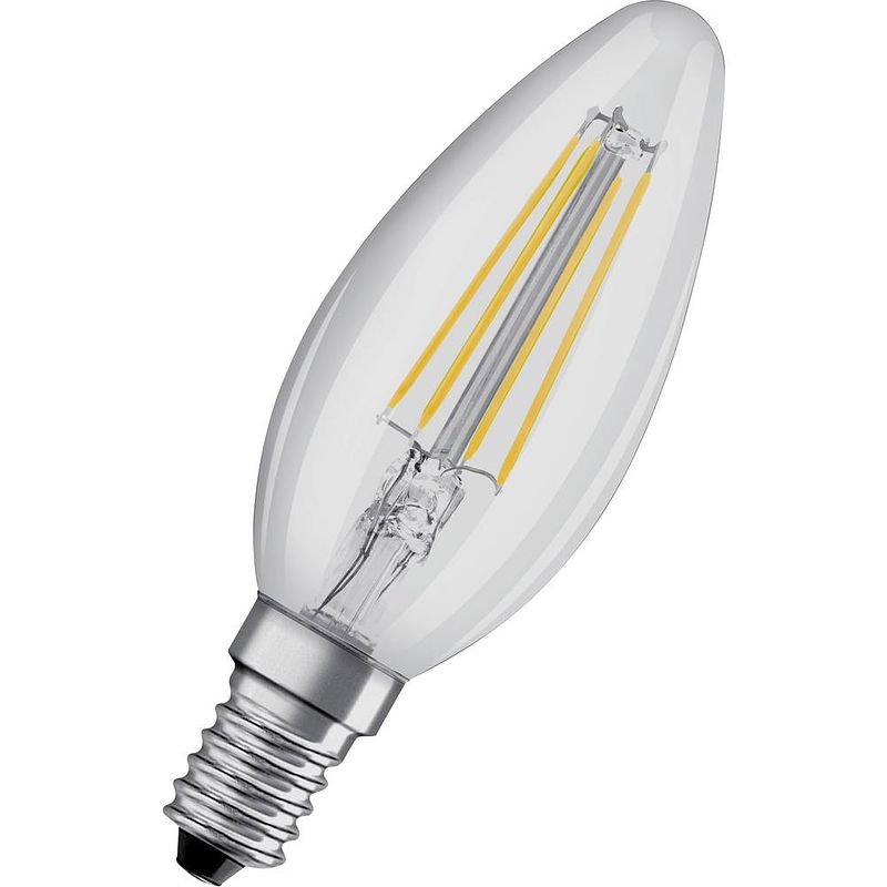 Foto van Osram 4058075434783 led-lamp energielabel e (a - g) e14 kaars 4 w warmwit tot koudwit 1 stuk(s)