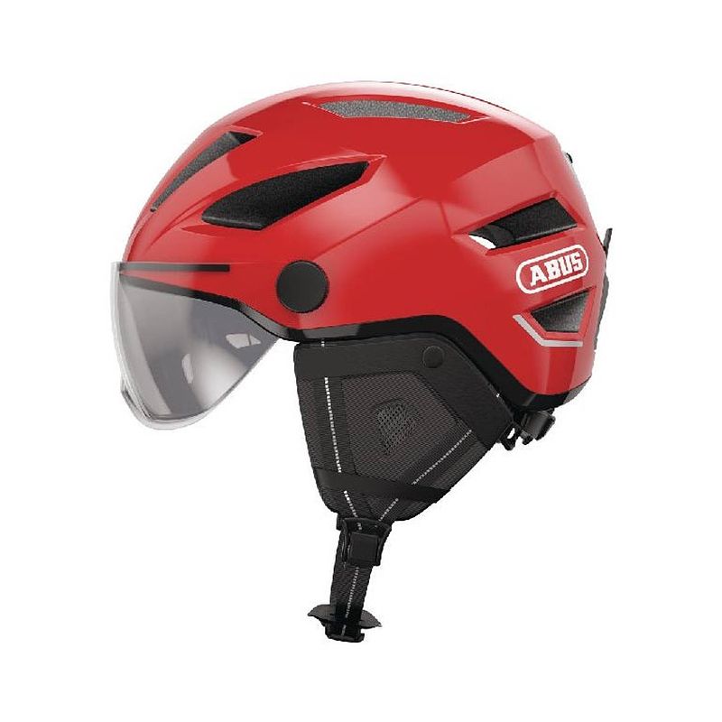 Foto van Abus helm pedelec 2.0 ace blaze red l 56-62cm