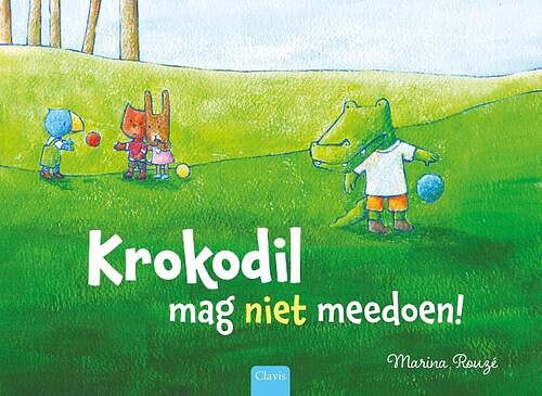 Foto van Krokodil mag niet meedoen - marina rouzé - hardcover (9789044851250)