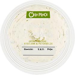 Foto van La place kruidenroomkaas met creme fraiche, bieslook & peterselie 120g bij jumbo