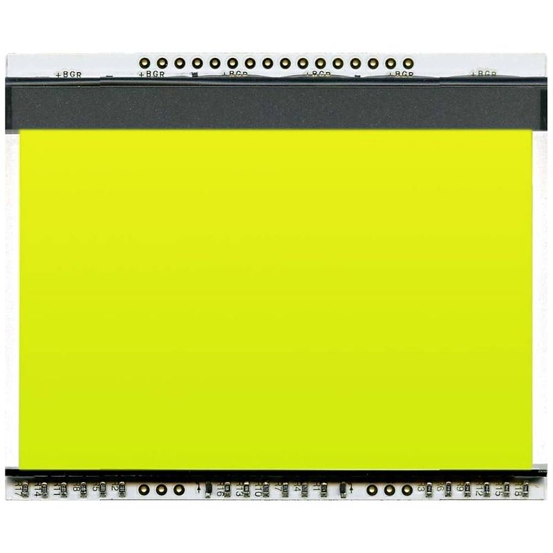 Foto van Display elektronik achtergrond verlichting geel-groen