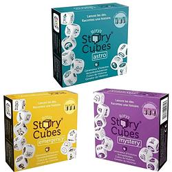 Foto van Spellenbundel - dobbelspel - 3 stuks - rory's story cubes astro, emergency & mystery