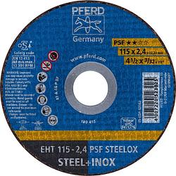 Foto van Pferd psf steelox 61730122 doorslijpschijf recht 115 mm 22.23 mm 25 stuk(s)