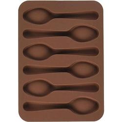 Foto van Patisse chocoladevorm lepels 17 x 12 cm siliconen 6 vaks