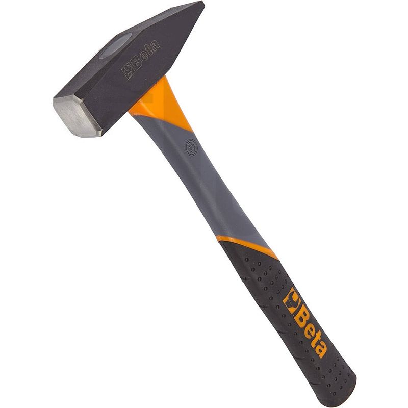 Foto van Beta hamer met kunststof steel 30 cm 300 gram zwart/oranje