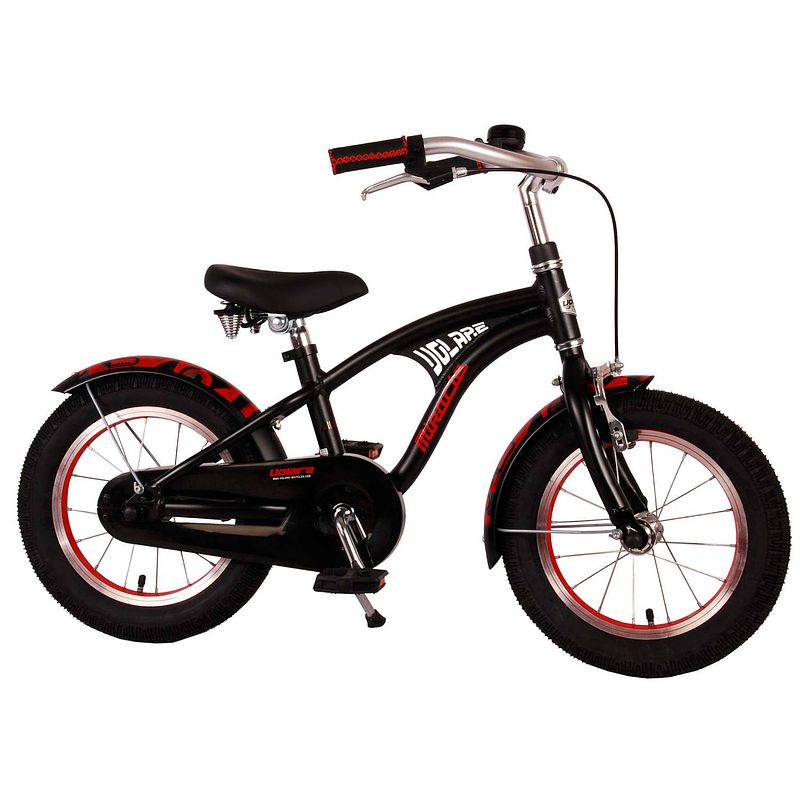 Foto van Volare miracle cruiser kinderfiets - 14 inch - mat zwart - prime collection