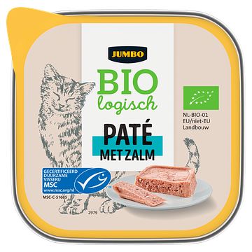 Foto van Jumbo biologisch pate met zalm 100g