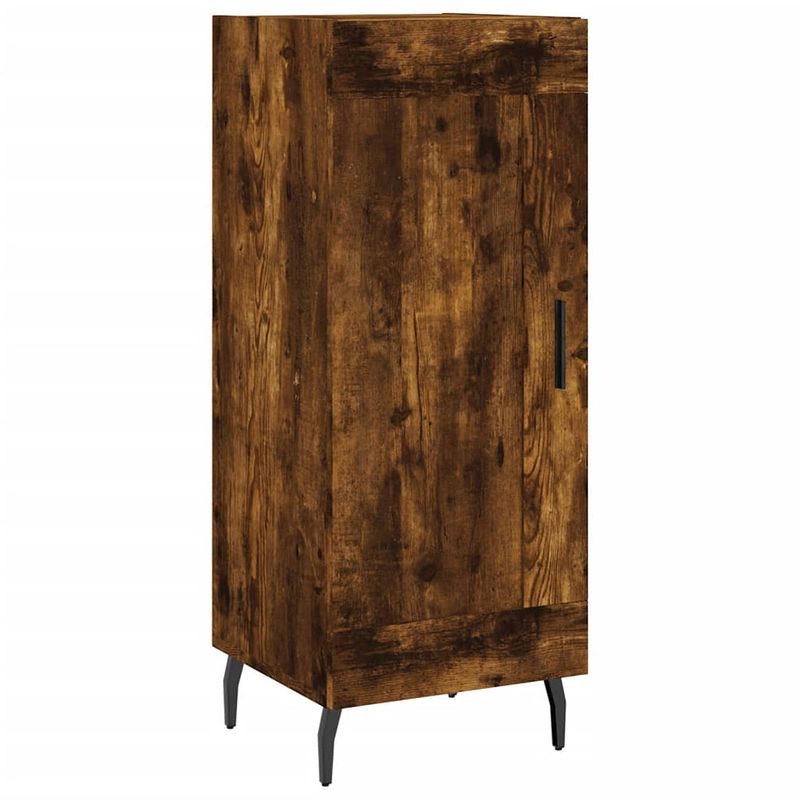 Foto van Vidaxl dressoir 34,5x34x90 cm bewerkt hout gerookt eiken