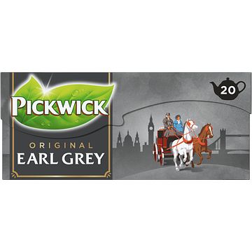 Foto van Pickwick earl grey zwarte thee voor pot 20 stuks bij jumbo