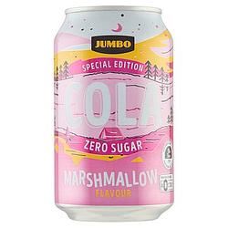Foto van Jumbo cola zero sugar marshmallow smaak blik 330ml