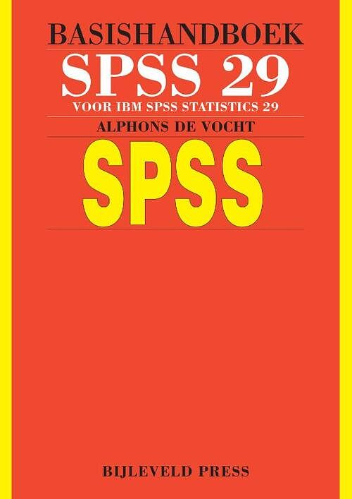 Foto van Basishandboek spss 29 - alphons de vocht - paperback (9789055482825)