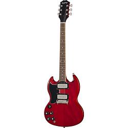 Foto van Epiphone tony iommi sg special lh vintage cherry linkshandige elektrische gitaar met koffer