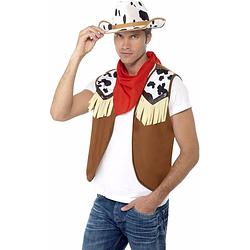 Foto van Cowboy verkleed set voor heren - os (m)