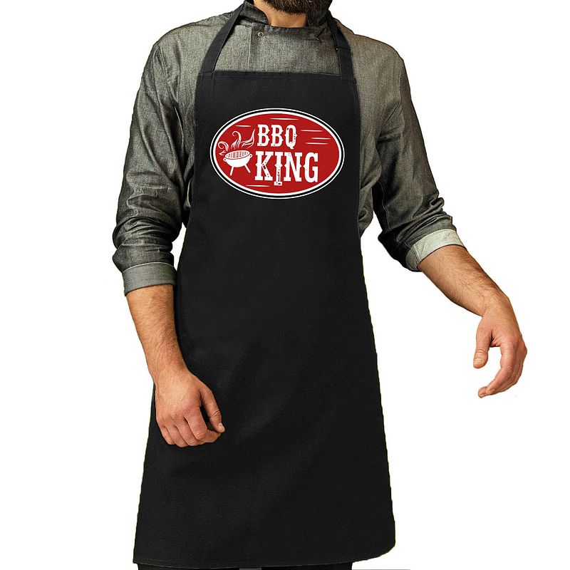 Foto van Bbq / barbecue king cadeau schort voor heren - feestschorten