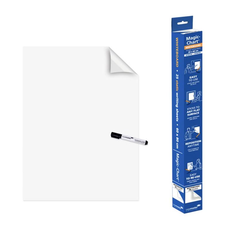 Foto van Legamaster whiteboard folie magic-chart (b x h) 600 mm x 800 mm wit