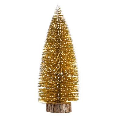 Foto van Kerstboom - goudkleurig - 26xø11 cm - leen bakker