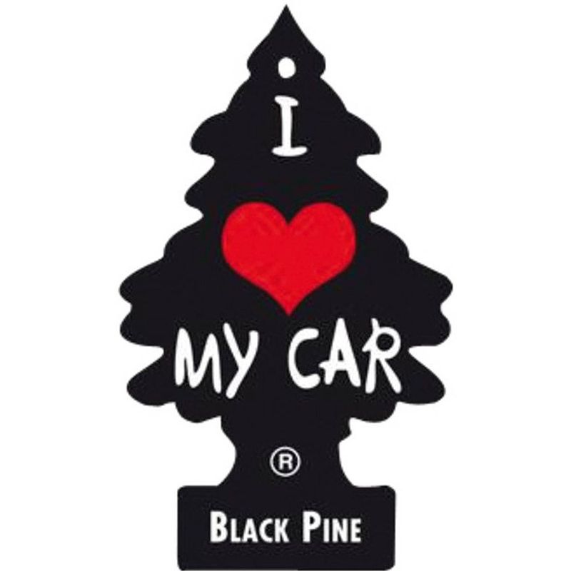 Foto van Arbre magique luchtverfrisser 12 cm x 7 cm black pine zwart
