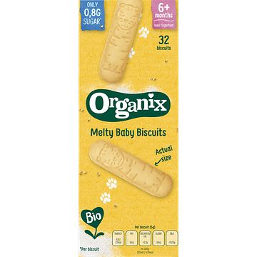 Foto van Organix snack melty baby biscuits 6+m 160g bij jumbo