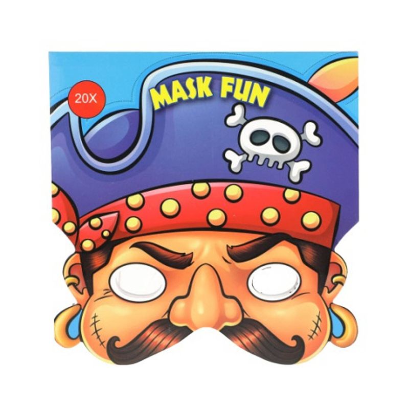 Foto van Toi-toys masker-kleurboek piraat junior 20 stuks