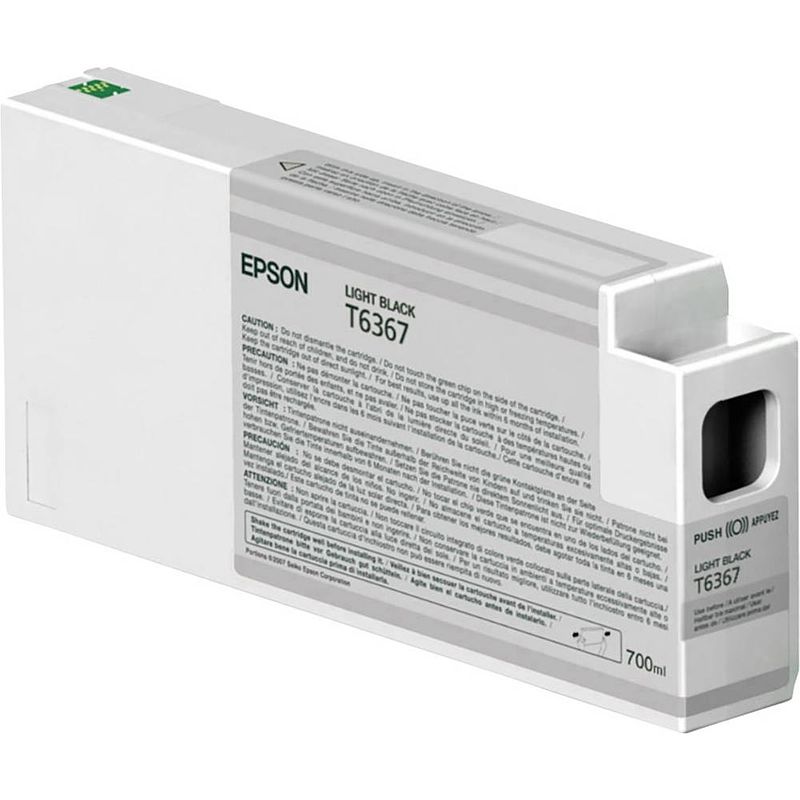 Foto van Epson inkt t6367 origineel lichtzwart c13t636700