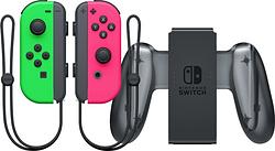 Foto van Nintendo switch joy-con set splatoon groen / roze + nintendo switch joy-con charge grip