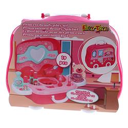 Foto van Eddy toys beautycase prinsessen meisjes 25 cm roze 19-delig