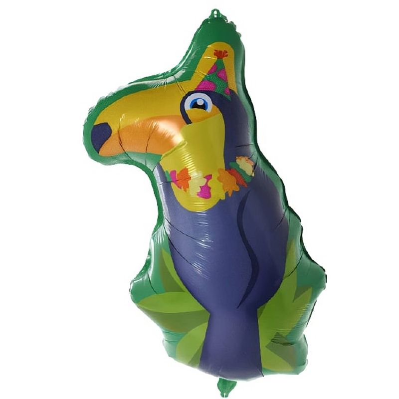 Foto van Free and easy folieballon toekan 48 cm groen/blauw/geel