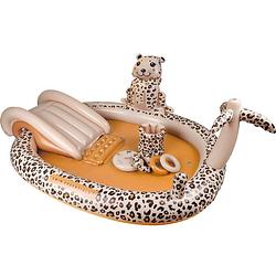 Foto van Swim essentials speelzwembad beige luipaard - 210 cm