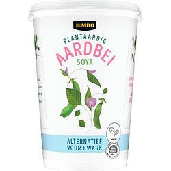 Foto van Jumbo plantaardige variatie op kwark soya aardbei 400g