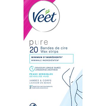 Foto van Veet pure cold wax strips 20 stuks bij jumbo