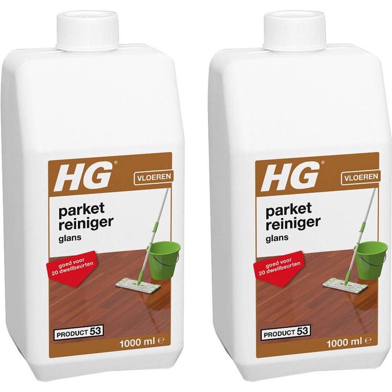 Foto van Hg parket glansreiniger - 1l - 2 stuks !