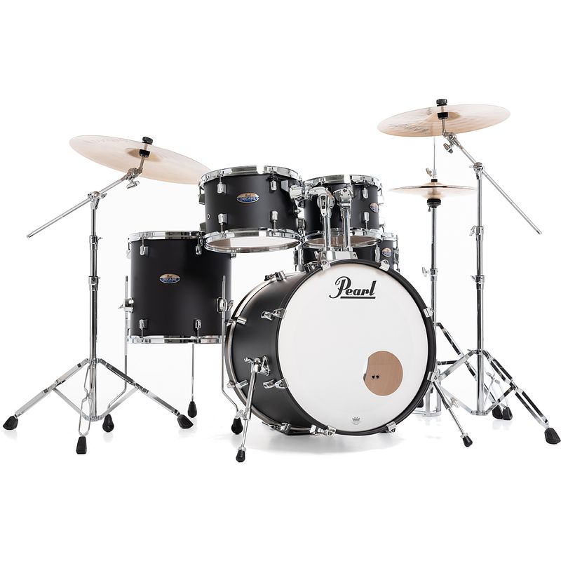 Foto van Pearl dmp905/c227 decade maple satin slate black 5 delig drumstel