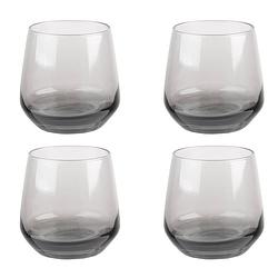 Foto van Haes deco - waterglas, drinkglas set van 4 glazen - inhoud glas 310 ml / ø 7x9 cm