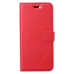 Foto van Basey xiaomi 12x hoesje bookcase hoes flip case book cover - xiaomi 12x hoes book case hoesje - rood