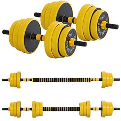 Foto van Dumbbell set - barbell set - halter - gewichten - halterset - halters - halterstang met gewichten - 25 kg