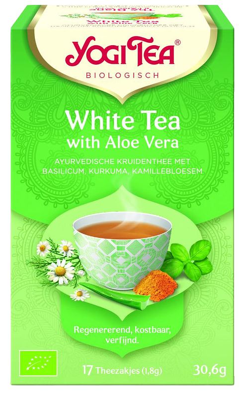 Foto van Yogi tea white tea with aloë vera