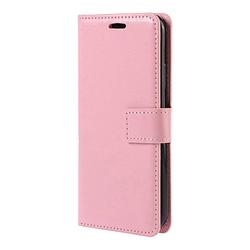 Foto van Basey xiaomi 12 hoesje bookcase hoes flip case book cover - xiaomi 12 hoes book case hoesje - licht roze